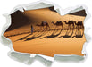 Kamelkarawane in der Wüste  3D Wandtattoo Papier