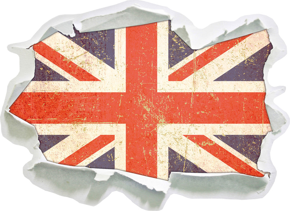 Union Jack  3D Wandtattoo Papier