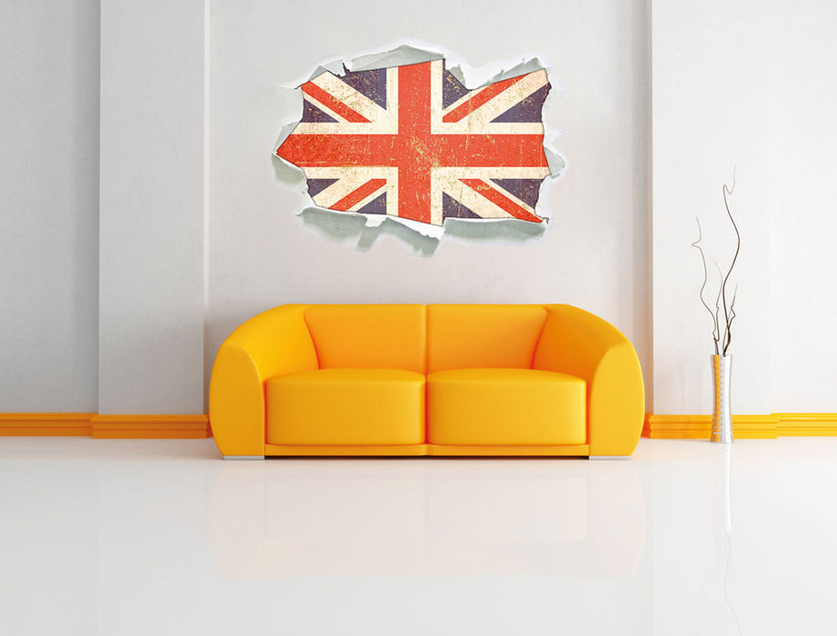 Union Jack 3D Wandtattoo Papier Wand