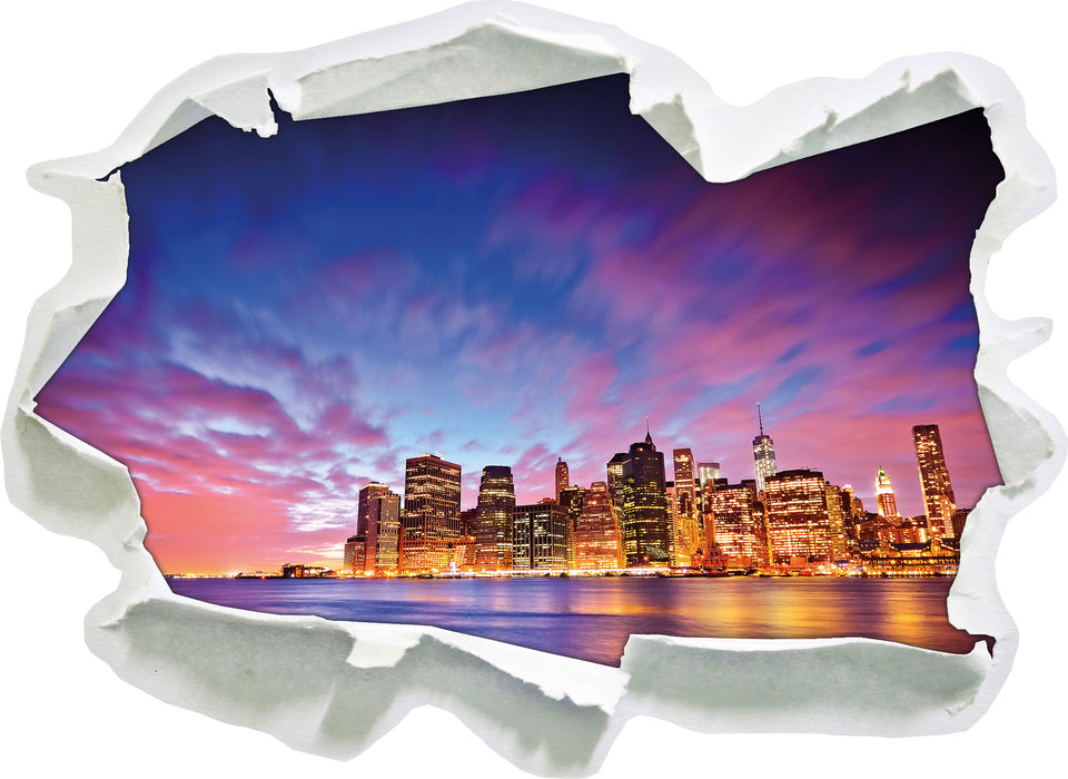 Skyline New York  3D Wandtattoo Papier