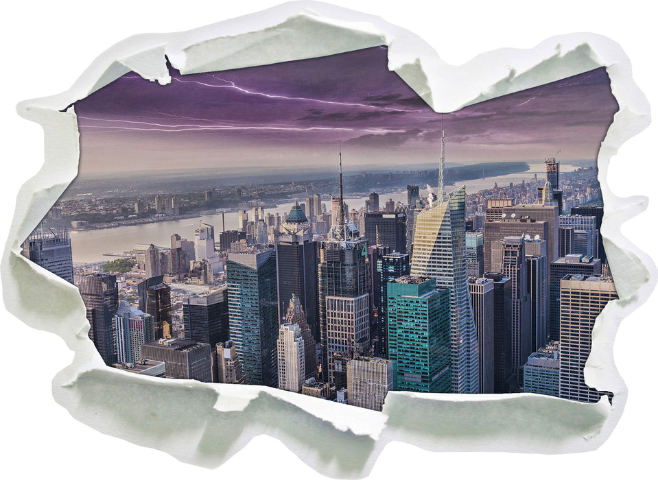 Skyline New York  3D Wandtattoo Papier