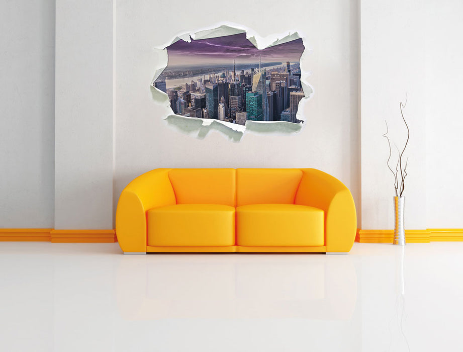 Skyline New York 3D Wandtattoo Papier Wand