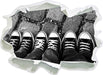 Lässige Schuhe  3D Wandtattoo Papier