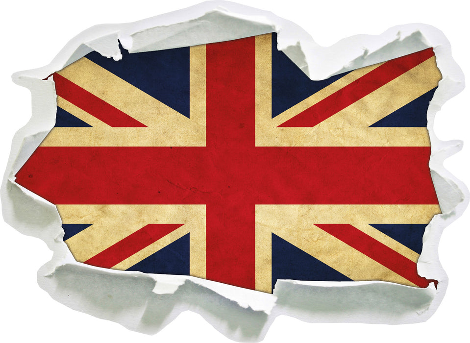 Großbritannien Flagge  3D Wandtattoo Papier