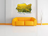 Riesiges Sonnenblumenfeld 3D Wandtattoo Papier Wand