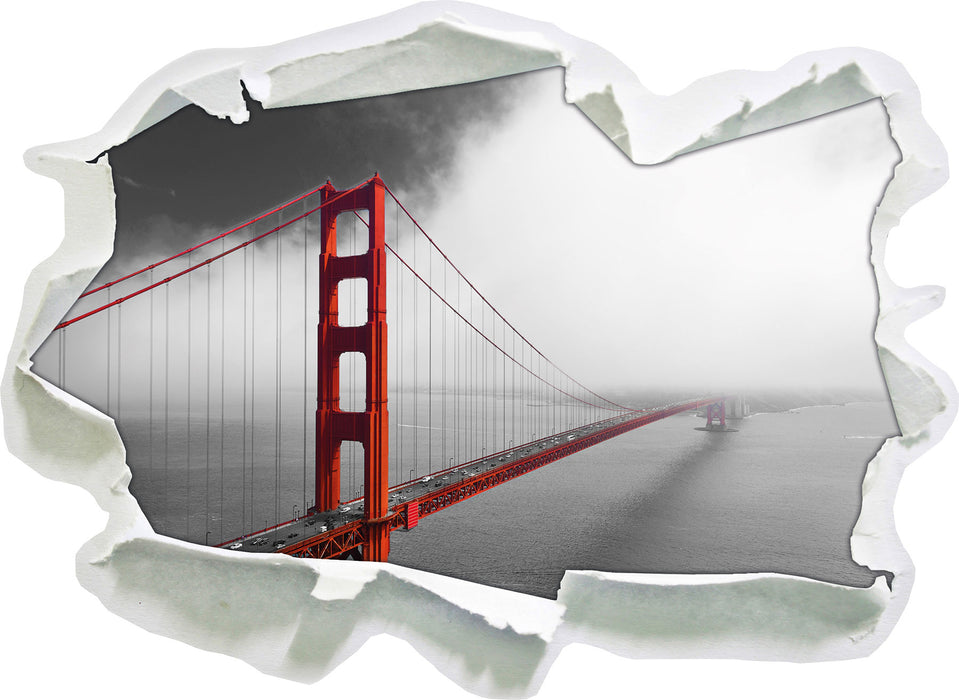 Golden Gate Bridge USA 3D Wandtattoo Papier