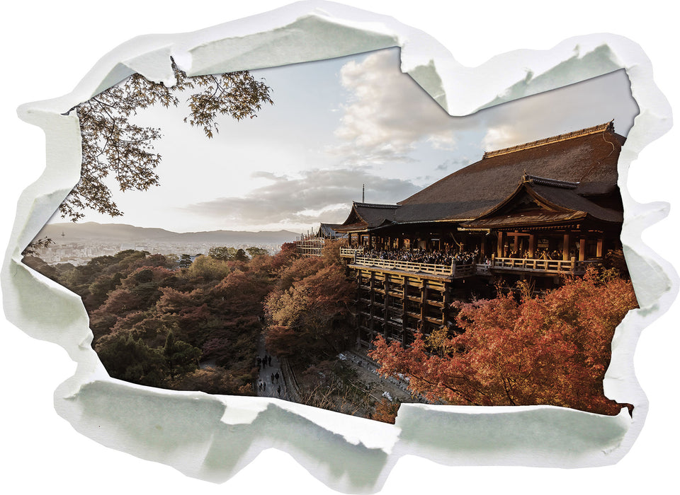 Kiyomizu-dera Tempel in Kyoto 3D Wandtattoo Papier