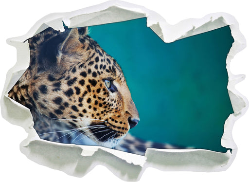 Wachsamer Gepard  3D Wandtattoo Papier
