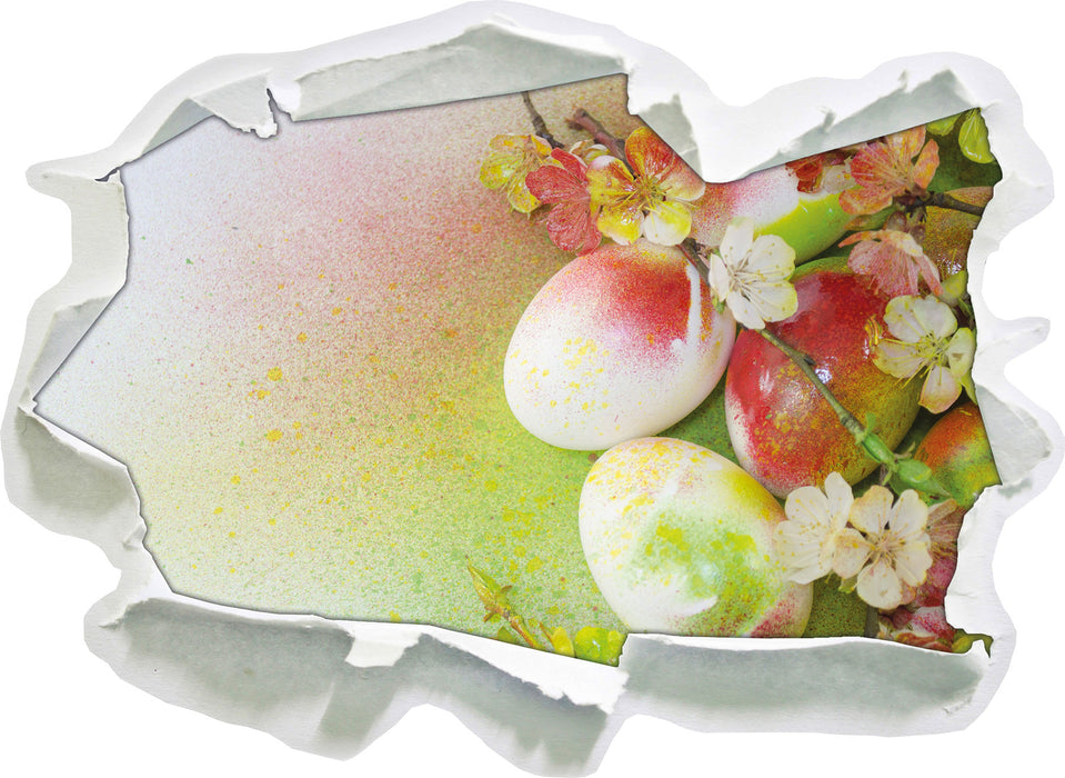 Pixxprint Kunstvolle Ostereier, 3D Wandtattoo