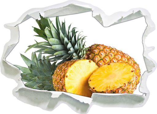 Frische Ananas  3D Wandtattoo Papier