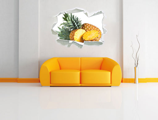 Frische Ananas 3D Wandtattoo Papier Wand