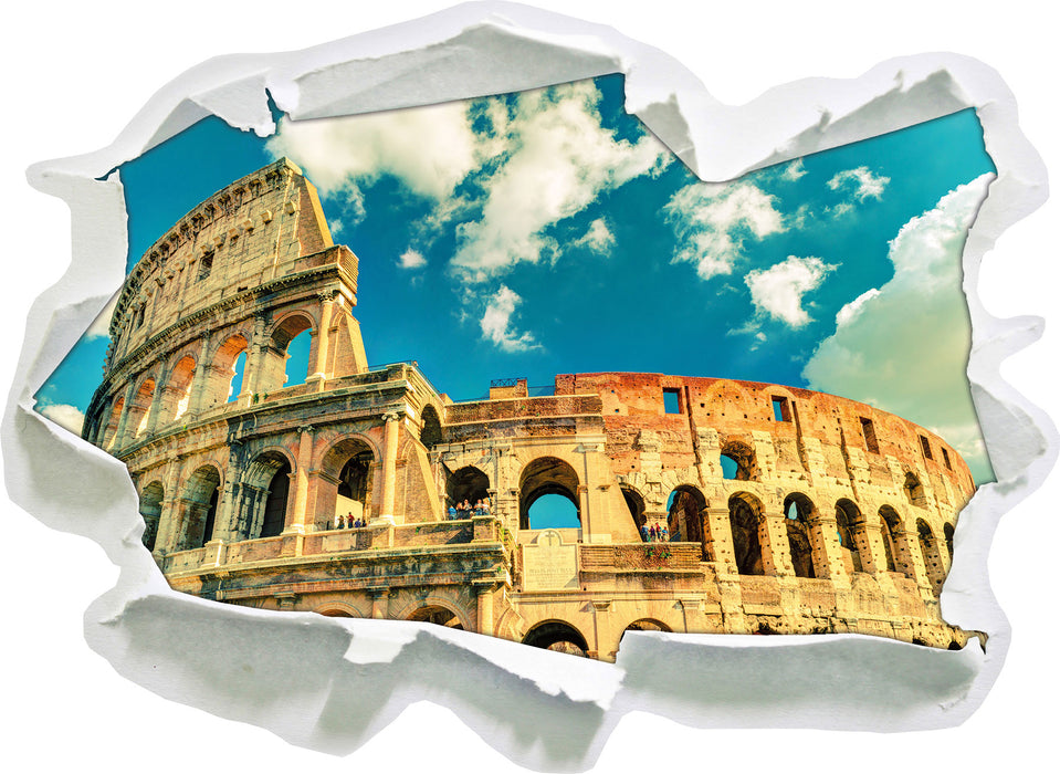 Pixxprint Colosseum bei Tag in Rom, 3D Wandtattoo