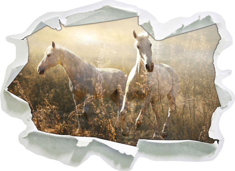 Pixxprint Zwei wilde Schimmel, 3D Wandtattoo