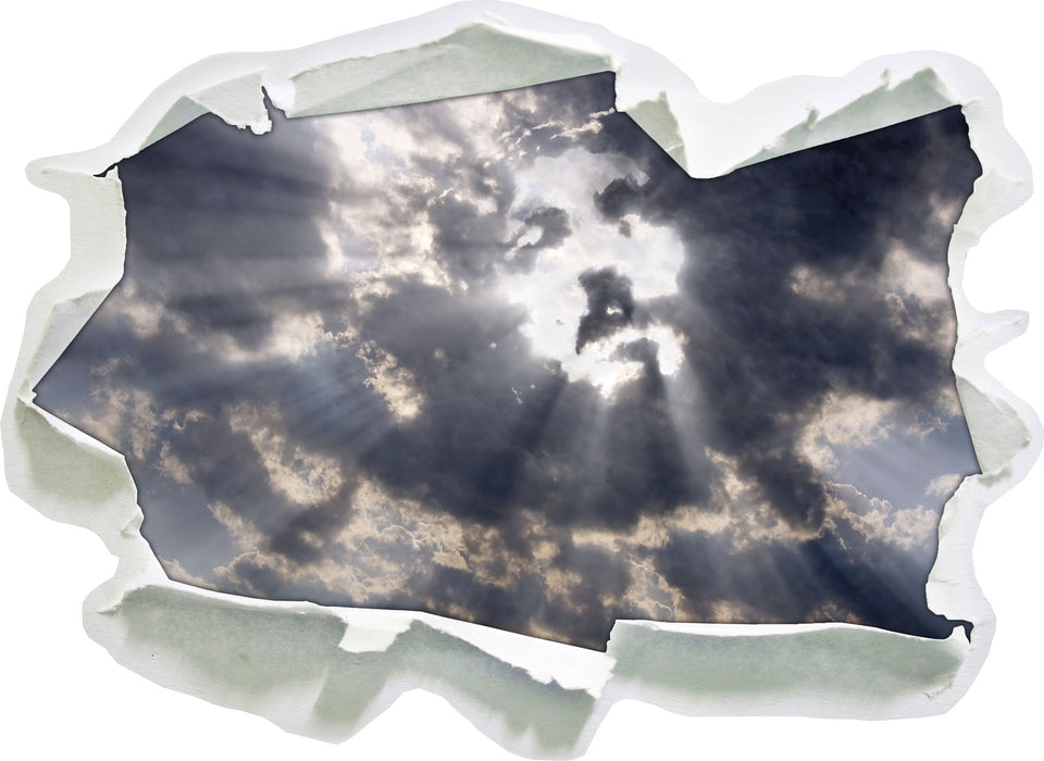 Pixxprint Das Jesusgesicht am Himmel, 3D Wandtattoo