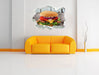 Leckerer Cheesburger 3D Wandtattoo Papier Wand