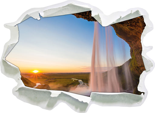 Großartiger Wasserfall  3D Wandtattoo Papier