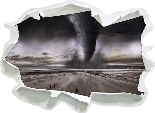 Dramatischer Tornado  3D Wandtattoo Papier