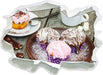 Köstliche Cupcakes  3D Wandtattoo Papier