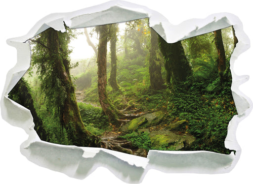 Tropischer La Selva Dschungel  3D Wandtattoo Papier