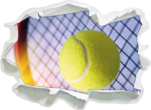 Tennisschläger Tennisball  3D Wandtattoo Papier