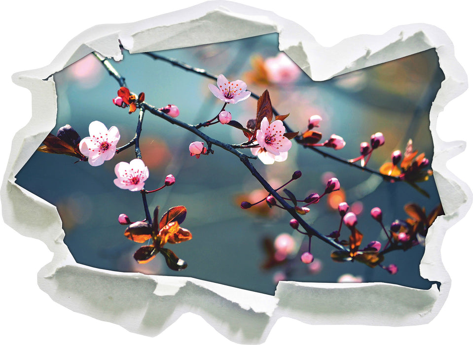 Pixxprint Sakura Blüten, 3D Wandtattoo