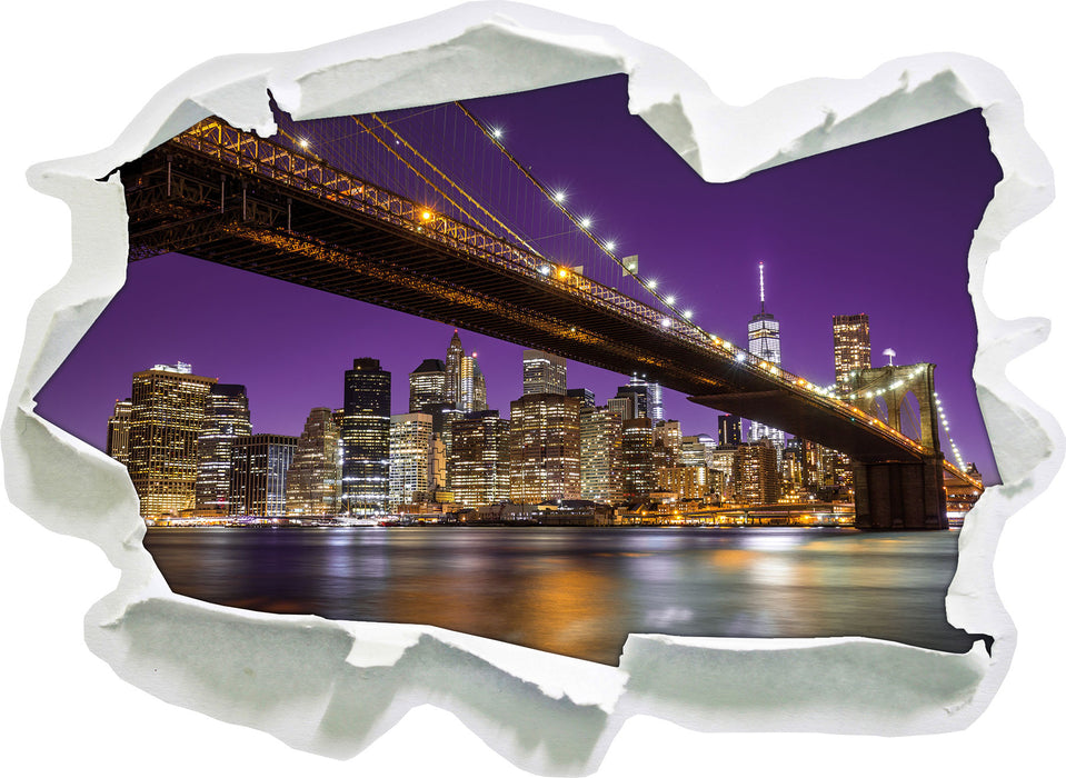 Pixxprint Skyline von Manhattan, 3D Wandtattoo