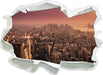 New York City bei Sonnenuntergang  3D Wandtattoo Papier