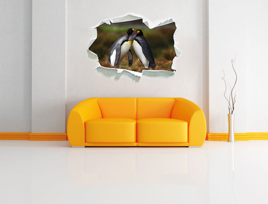 Pinguine in der Antarktis 3D Wandtattoo Papier Wand