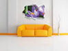 Krokussblüte mit Marienkäfer 3D Wandtattoo Papier Wand