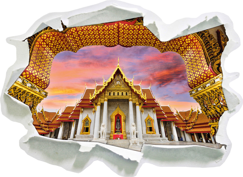 Marmortempel von Bangkok  3D Wandtattoo Papier