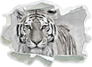 Anmutiger Tiger in 3D Wandtattoo Papier