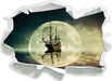 Geisterschiff im Weltall  3D Wandtattoo Papier