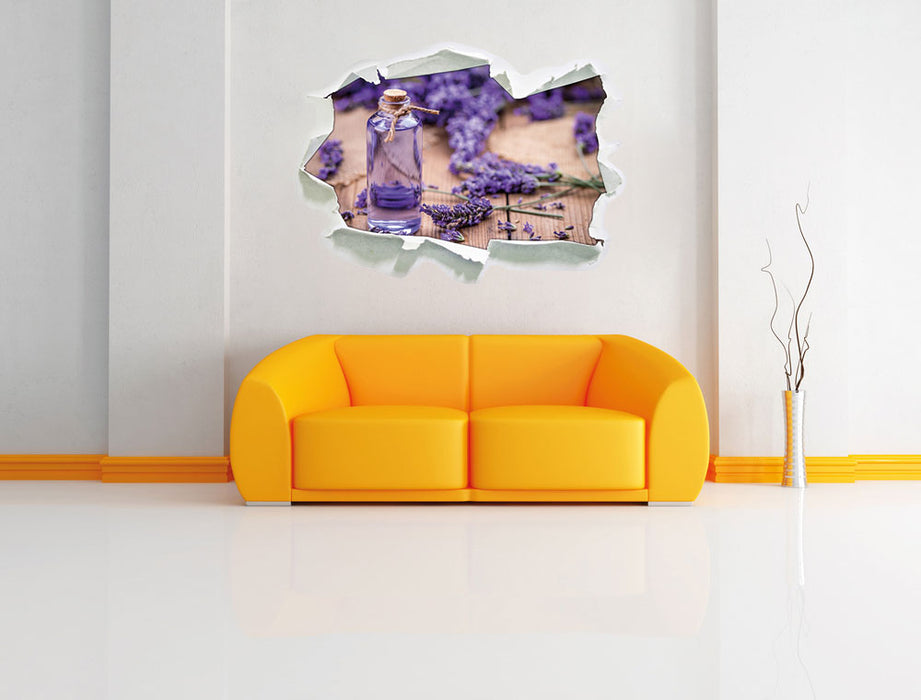 Frische Lavendelblüten 3D Wandtattoo Papier Wand