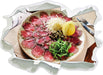 appetitliches Carpaccio  3D Wandtattoo Papier