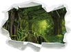Weg durch den Tropenwald  3D Wandtattoo Papier