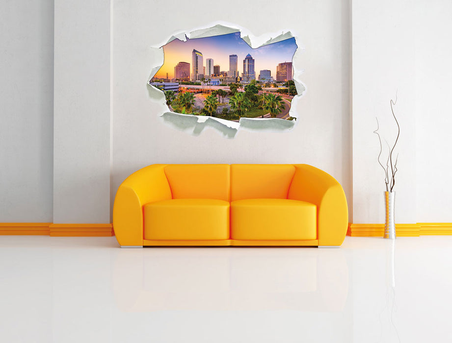 Skyline in den USA 3D Wandtattoo Papier Wand