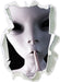 Alien - nicht reden  3D Wandtattoo Papier