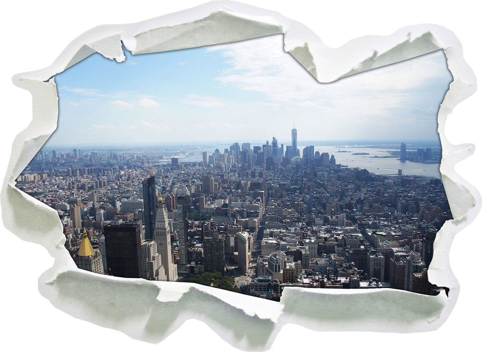 New York City Panorama 3D Wandtattoo Papier