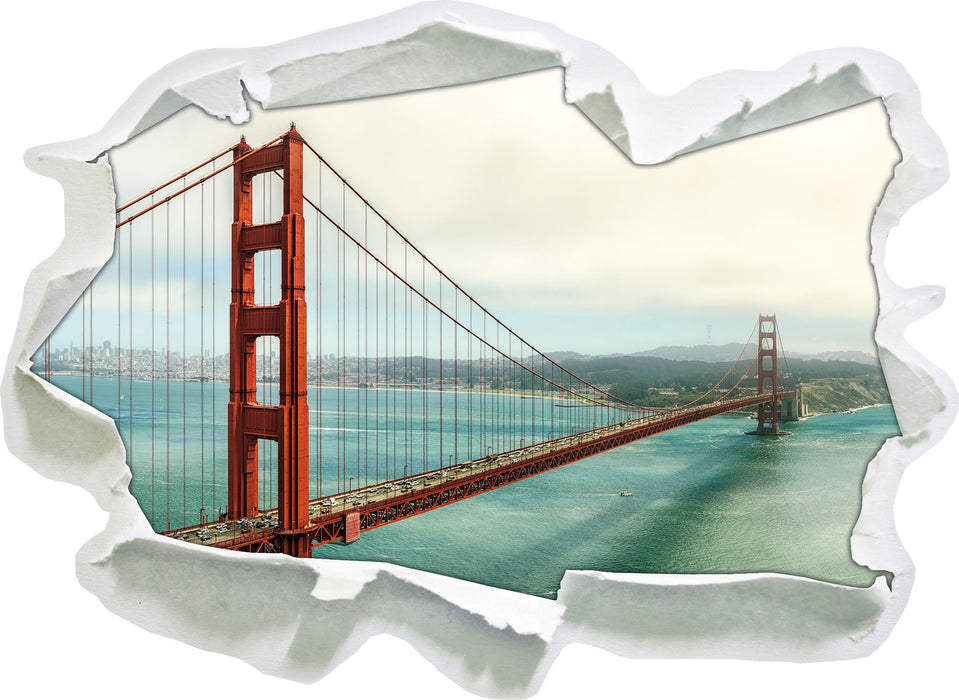 Golden Gate Bridge  3D Wandtattoo Papier