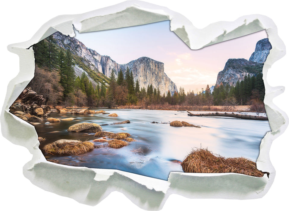 Yosemite National Park  3D Wandtattoo Papier