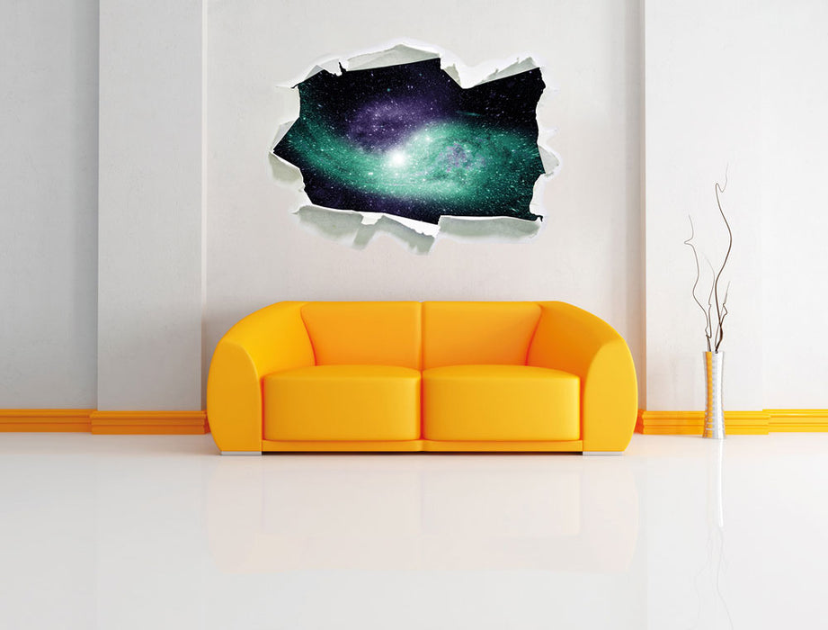 ferne Galaxie im Sternenstaub 3D Wandtattoo Papier Wand