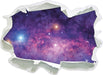wunderbarer Blick in das Universum 3D Wandtattoo Papier