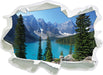 Moraine Lake kanadische Berge 3D Wandtattoo Papier