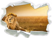 Majestätischer Löwe 3D Wandtattoo Papier