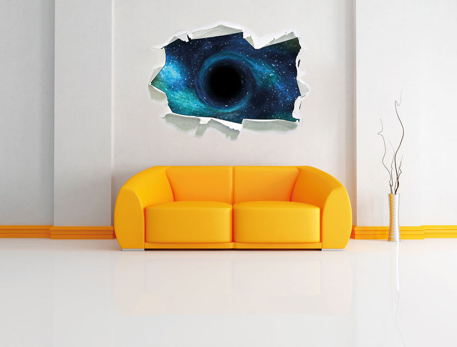 Schwarzes Loch im Weltall 3D Wandtattoo Papier Wand
