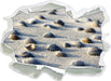 Muscheln im Sand  3D Wandtattoo Papier