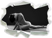 Schöne sexy Frau macht Yoga  3D Wandtattoo Papier