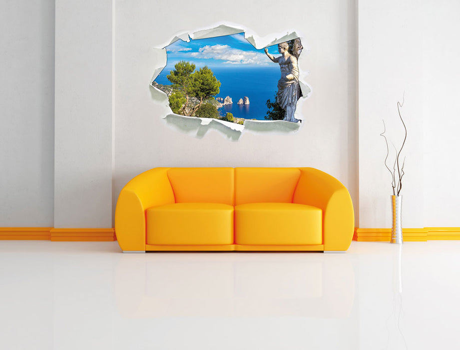 Insel Capri in Italien 3D Wandtattoo Papier Wand