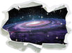 Spiralgalaxie im Weltall  3D Wandtattoo Papier