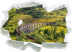 Eisenbahnviadukt in Schottland  3D Wandtattoo Papier